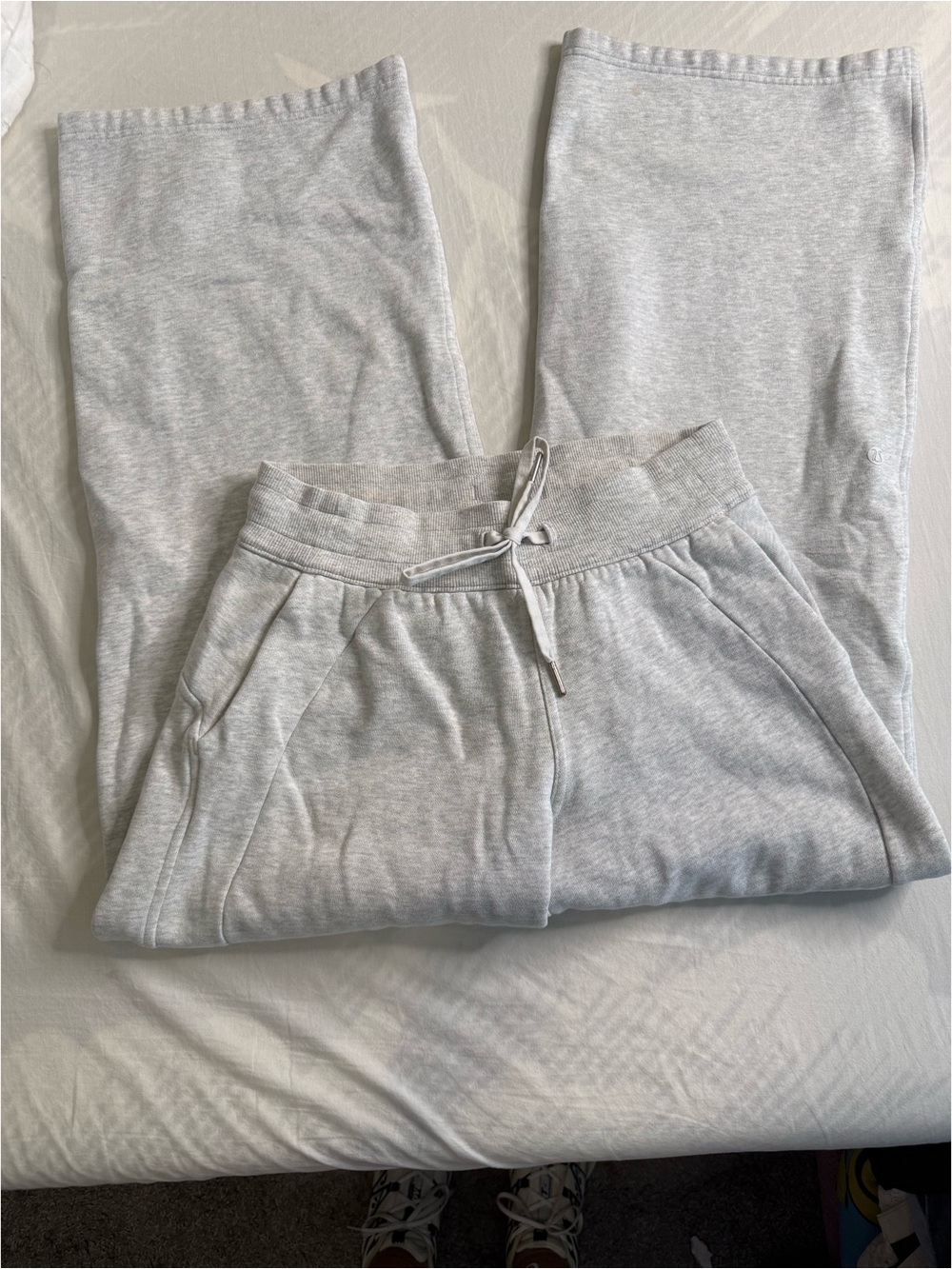 Light Gray Drawstring Sweatpants